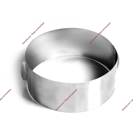 Форма для выпечки и выкладки с регулировкой размера "Круг", H-6,5 см, D-14-20 см - Кондитер плюс. Товары для кондитеров