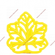 Форма для вырезки теста «Листочек», цвет жёлтый - Кондитер плюс. Товары для кондитеров 