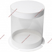 Упаковка для торта круглая ТУБУС белая диаметр 32см высота 25 см - Кондитер плюс. Товары для кондитеров 