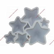 Форма для леденцов «Звёзды», 15,5×13,5×0,7 см, 6 ячеек, цвет белый - Кондитер плюс. Товары для кондитеров 