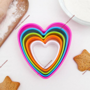 Набор форм для печенья Доляна «Сердце», 5 шт, 10×9×3,5 см, цвет МИКС - Кондитер плюс. Товары для кондитеров 