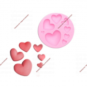 Молд Доляна «Сердца», d=7,5 см, цвет МИКС - Кондитер плюс. Товары для кондитеров 