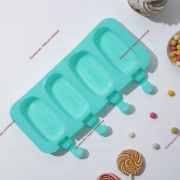 Форма для мороженого «Эскимо классика», 25,8×14,6×2,6 см, 4 ячейки, цвет МИКС - Кондитер плюс. Товары для кондитеров 