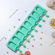 Форма для мороженого Доляна «Эскимо», 42×12,5 см, 8 ячеек (6,8×3,8 см), цвет МИКС - Кондитер плюс. Товары для кондитеров 