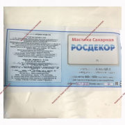 Мастика сахарная «Росдекор», белая 500 гр. - Кондитер плюс. Товары для кондитеров 