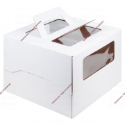 Коробка для торта с ручкой 28х28х20 см - Кондитер плюс. Товары для кондитеров 