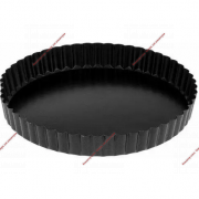Форма для выпечки Доляна «Жаклин. Рифлёный круг», 21×2,5 см, съёмное дно, антипригарное покрытие, - Кондитер плюс. Товары для кондитеров 