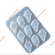Форма для льда и кондитерских украшений «Мороженое», 16×11×1 см, силикон, 9 ячеек - Кондитер плюс. Товары для кондитеров 