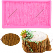 Молд Доляна «Кора дерева», 10,5×10,3×0,,3 см, цвет розовый - Кондитер плюс. Товары для кондитеров 