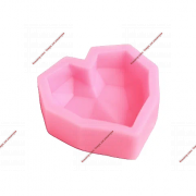 Молд Доляна «Сердце», 7,3×7,3×2,3 см, цвет розовый - Кондитер плюс. Товары для кондитеров 