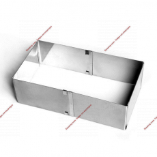  Форма для выпечки с регулировкой размера "Прямоугольная", H-8,5 см, 10х15 - 18х28 см - Кондитер плюс. Товары для кондитеров 