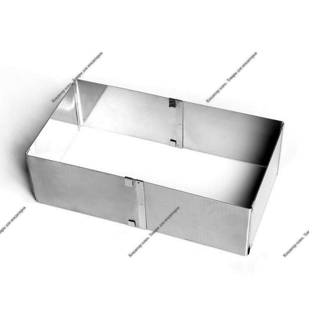  Форма для выпечки с регулировкой размера "Прямоугольная", H-8,5 см, 10х15 - 18х28 см - Кондитер плюс. Товары для кондитеров 